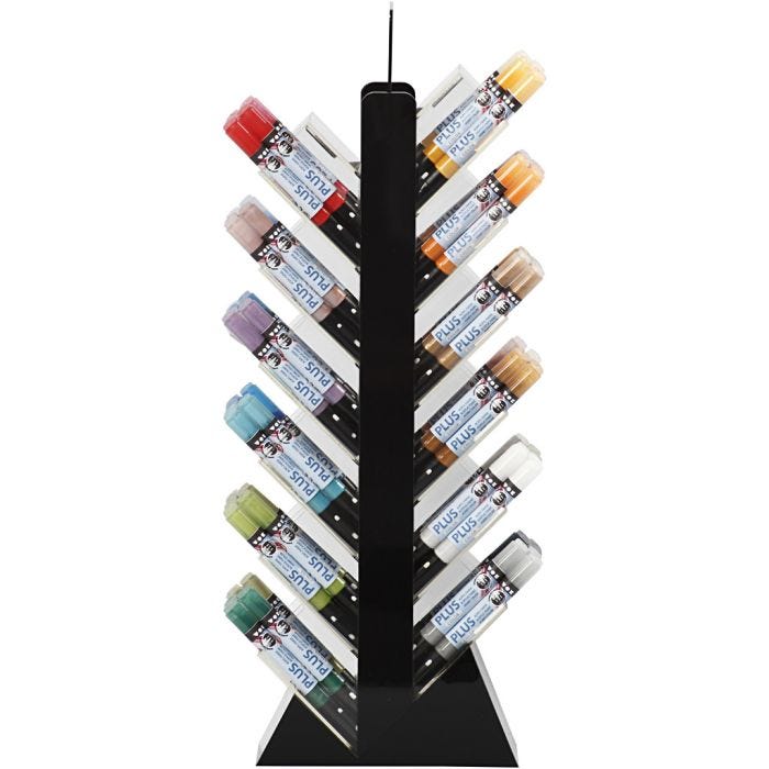 Plus Color Marker, L: 14,5 cm, lijndikte 1-2 mm, diverse kleuren, 5,5 ml, 18 stuk/ 1 doos