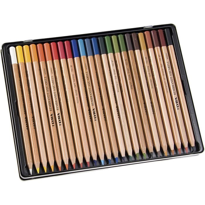 Lyra Rembrandt aquarelpotloden, diverse kleuren, 24 stuk/ 1 doos
