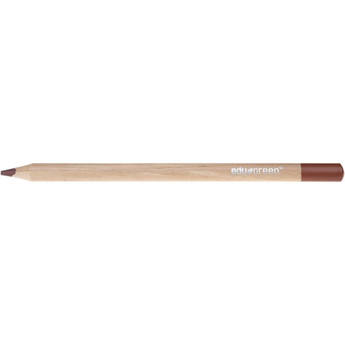 Edugreen Jumbo Kleurpotloden, vulling 5 mm, bruin, 10 stuk/ 1 doos
