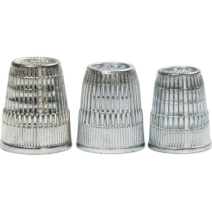 Vingerhoedjes, d 15+16+17 mm, 3 stuk/ 1 doos