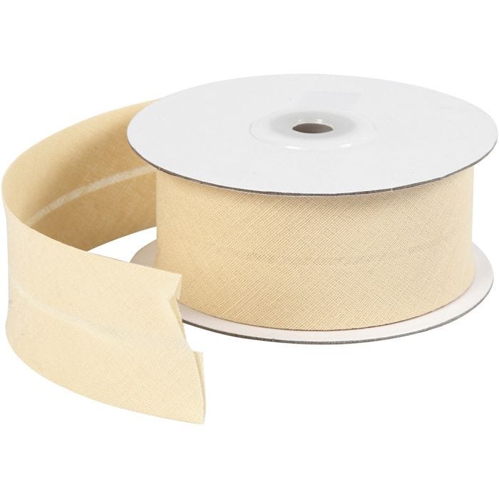 Bias band, B: 36 mm, naturel, 10 m/ 1 rol