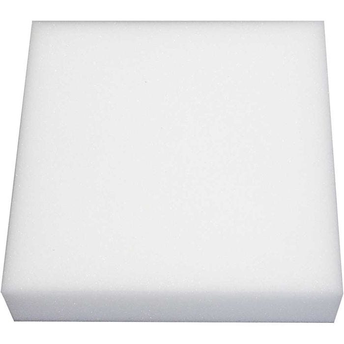 Foam blok voor naaldvilten, afm 20x20 cm, dikte 5 cm, 1 stuk