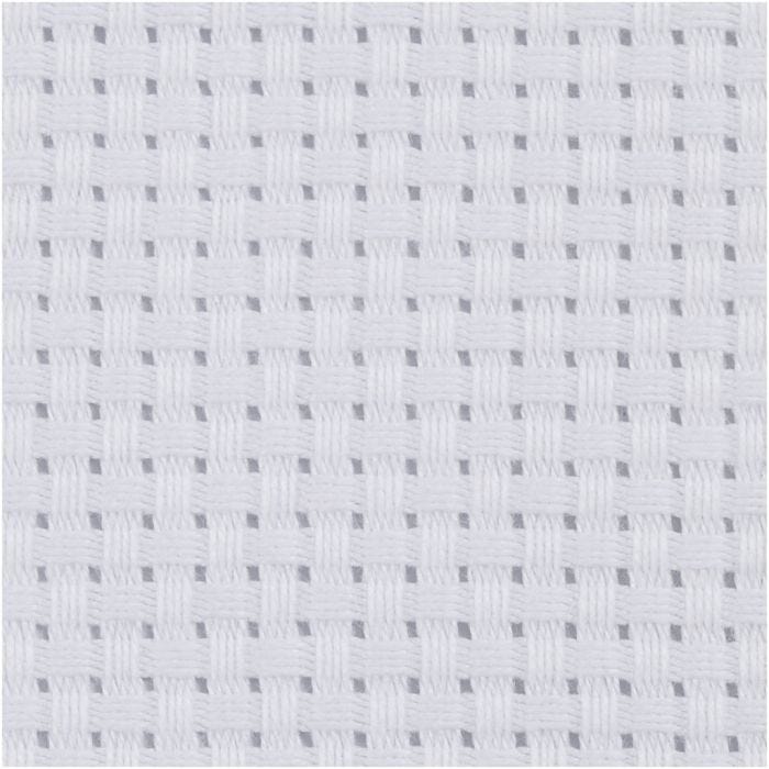 Aida, afm 50x50 cm, 35 vierkanten per 10 cm, wit, 1 stuk
