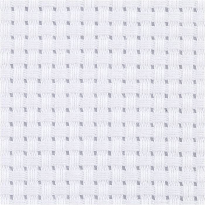 Aida, afm 50x50 cm, 35 vierkanten per 10 cm, wit, 1 stuk
