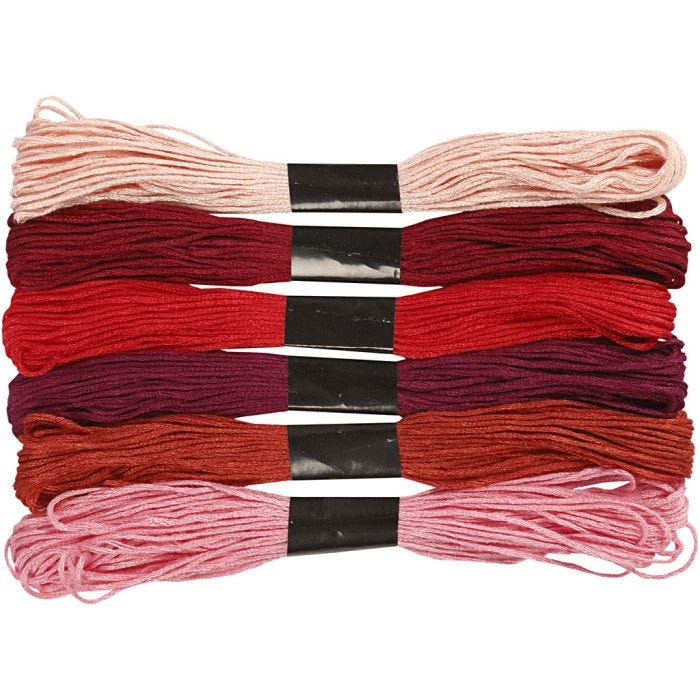 Borduurgaren, 1 mm, rode harmonie, 6bol/ 1 doos
