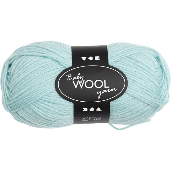 Baby Garen, L: 172 M, mint groen, 50 gr/ 1 bol