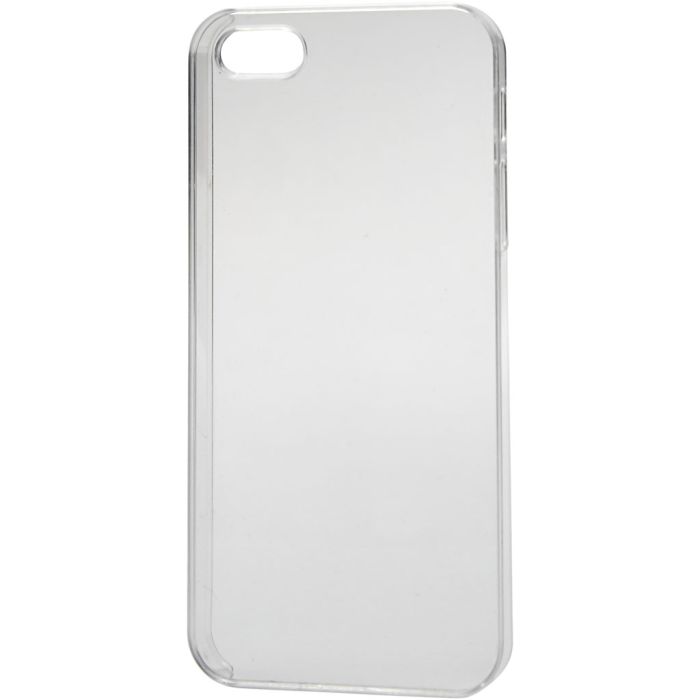 Iphone hoes, afm 5/5S, afm 6x12,5 cm, dikte 10 mm, transparant, 1 stuk