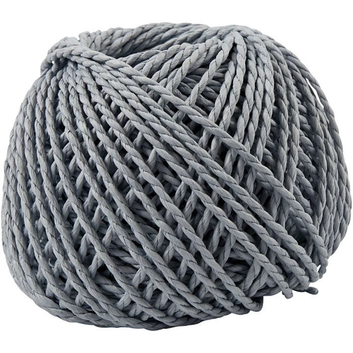 Papier Garen, dikte 2,5-3 mm, lichtblauw, 150 gr, 40 m/ 1 bol