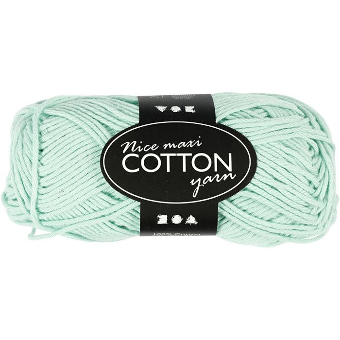 Katoengaren, 8/8, L: 80-85 M, afm maxi, lichtgroen, 50gr/ 1 bol