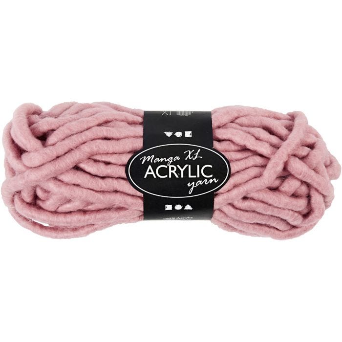 XL Garen van Acryl, 17 M, manga, roze, 200gr/ 1 bol