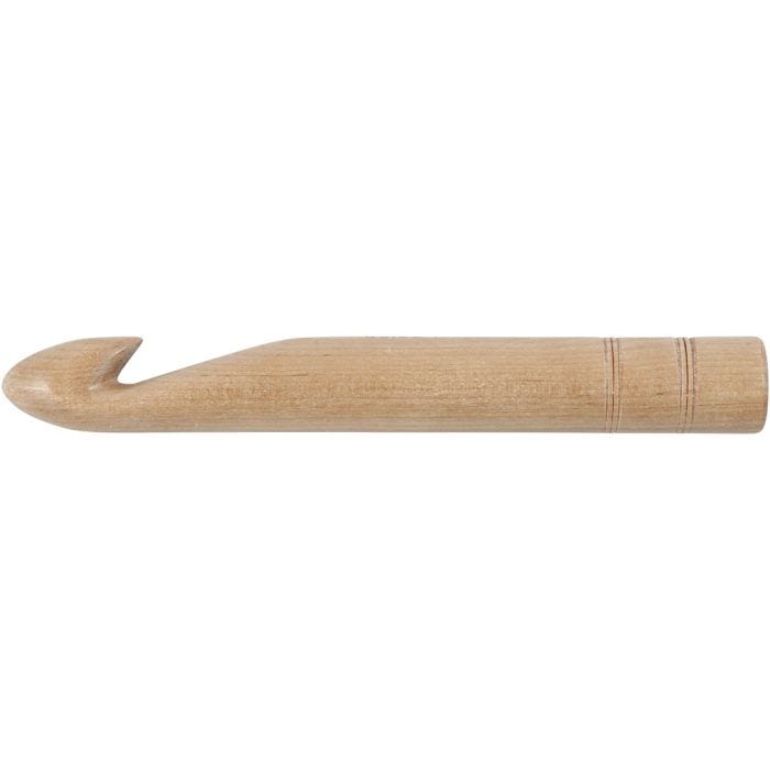 Haaknaald, 30, L: 23 cm, afm 30 mm, 1 stuk