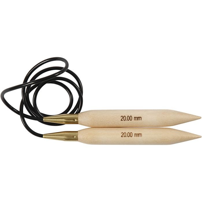 Rondbreinaalden, L: 150 cm, afm 20 mm, 1 stuk