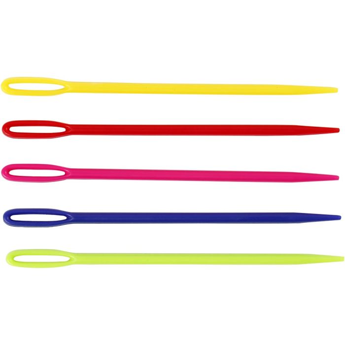 Garennaald, L: 7 cm, diverse kleuren, 5 stuk/ 1 doos