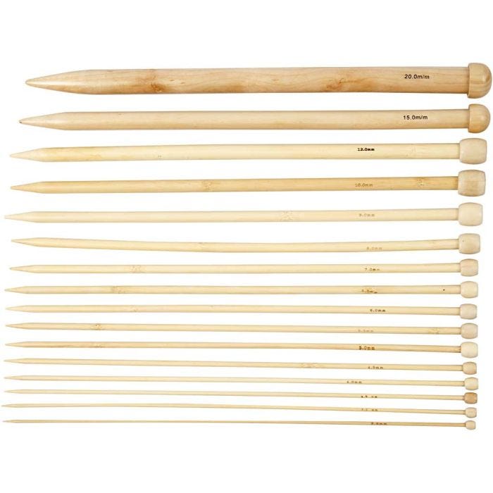 Breinaalden, L: 35 cm, afm 2,5-20 mm, 16 paar/ 1 doos
