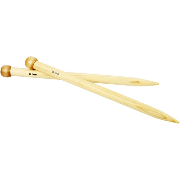 Breinaalden, L: 35 cm, afm 20 mm, 1 paar