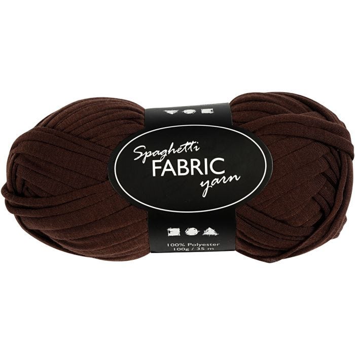 Spaghettigaren, L: 35 M, bruin, 100 gr/ 1 bol