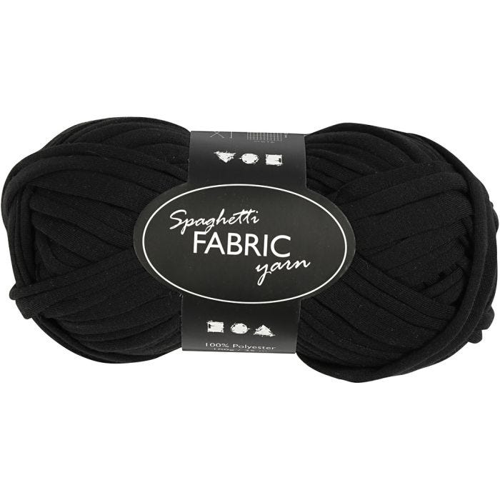 Spaghettigaren, L: 35 M, zwart, 100 gr/ 1 bol