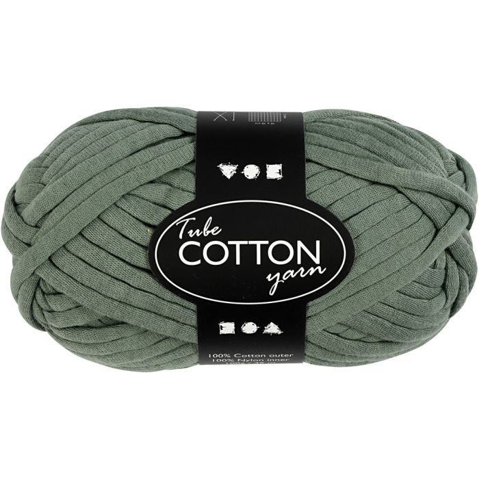 Textielgaren, 45 M, donkergroen, 100gr/ 1 bol