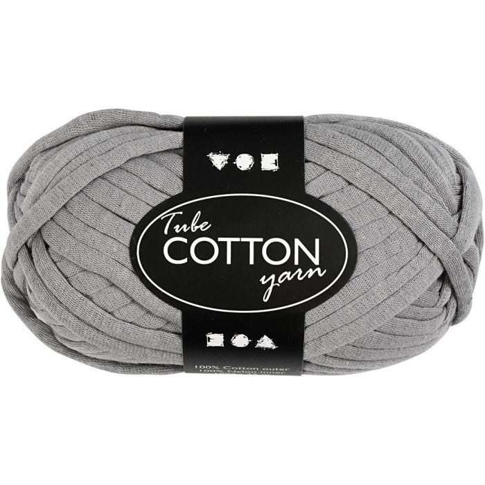 Textielgaren, 45 M, grijs, 100gr/ 1 bol