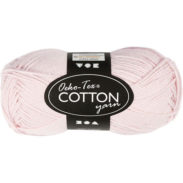 Katoengaren, afm 8/4, L: 170 M, dusty rose, 50 gr/ 1 bol