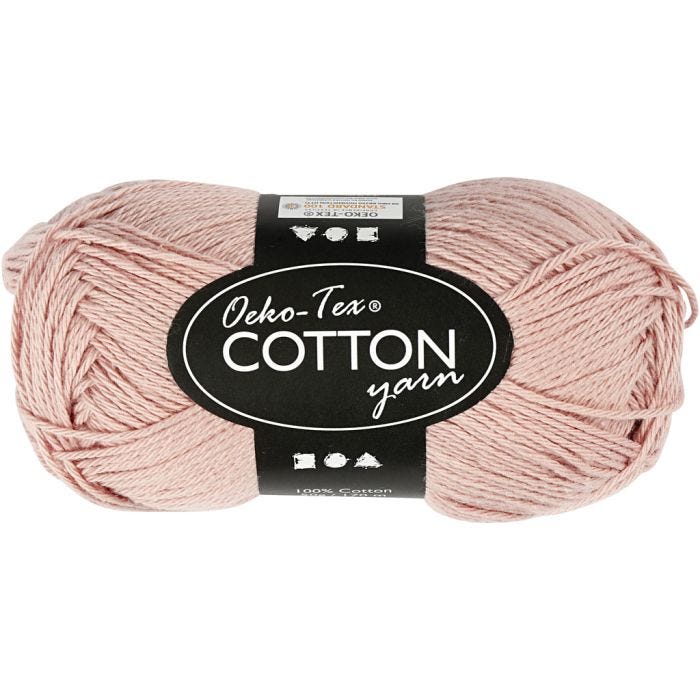 Katoengaren, 8/4, L: 170 M, beige, 50gr/ 1 bol