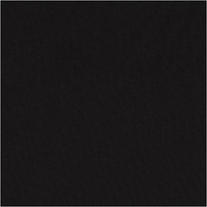 Stof, B: 145 cm, 140 gr, zwart, 2 m/ 1 doos