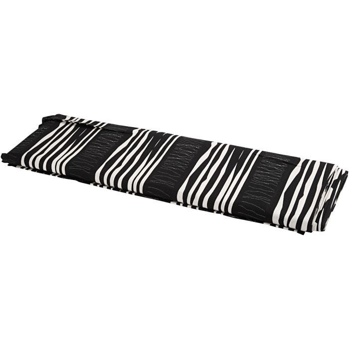 Stof, B: 145 cm, 140 gr, zwart, 10m/ 1 rol