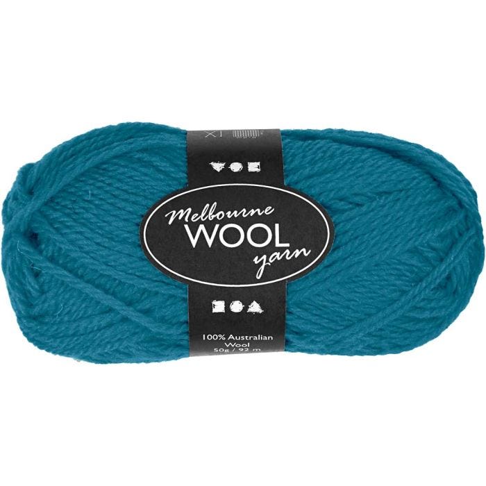Melbourne wolgaren, 92 M, petrol, 50gr/ 1 bol