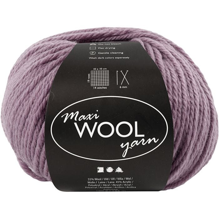Wolgaren, 125 M, lavendel, 100gr/ 1 bol