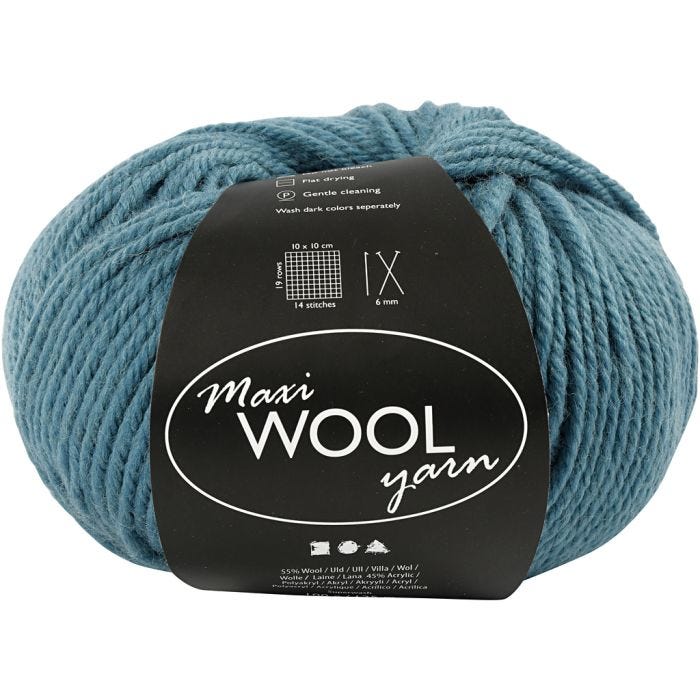 Wolgaren, L: 125 M, petrol, 100 gr/ 1 bol
