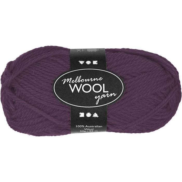 Melbourne wolgaren, 92 M, paars, 50gr/ 1 bol