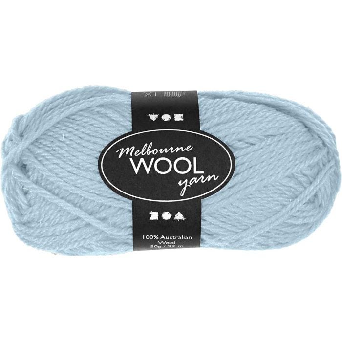 Melbourne wolgaren, 92 M, licht turquoise, 50gr/ 1 bol