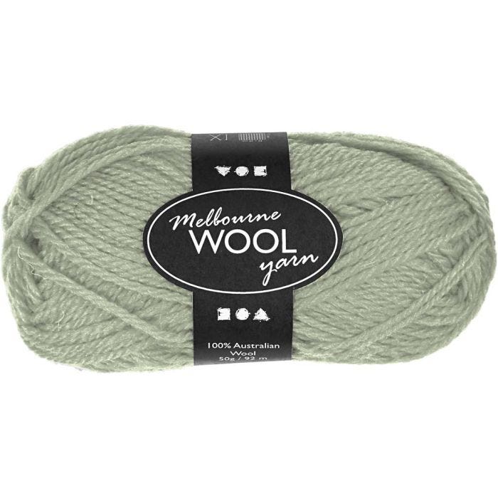 Melbourne wolgaren, 92 M, lichtgroen, 50gr/ 1 bol
