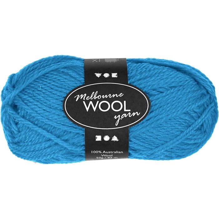 Melbourne wolgaren, L: 92 M, lichtblauw, 50 gr/ 1 bol