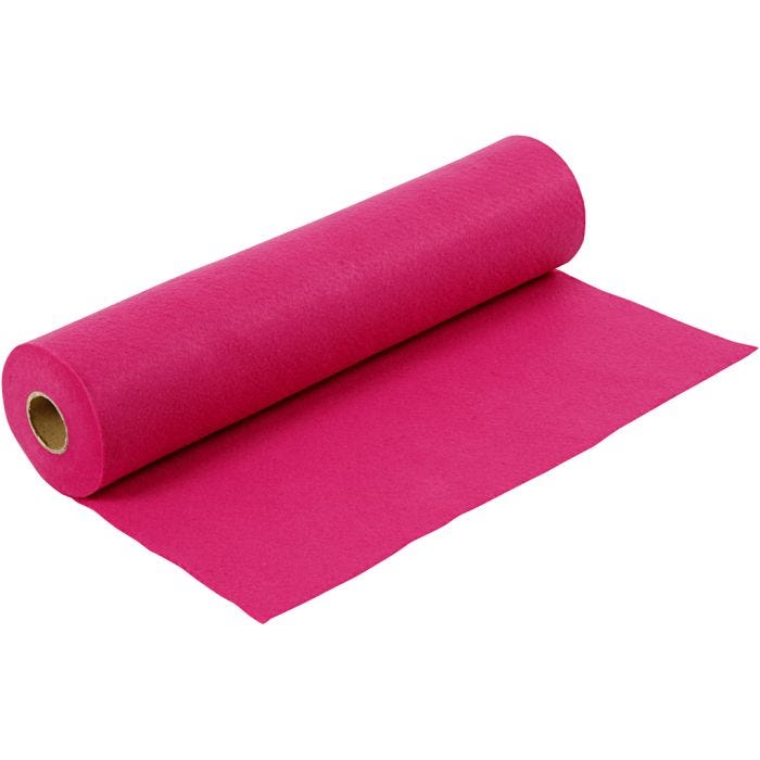 Hobbyvilt, B: 45 cm, dikte 1,5 mm, 180-200 gr, cerise, 5m/ 1 rol