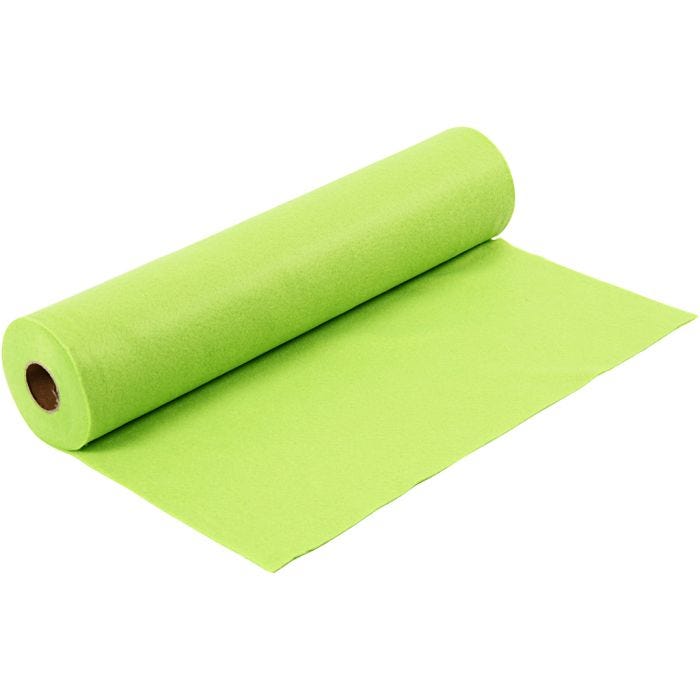 Hobbyvilt, B: 45 cm, dikte 1,5 mm, 180-200 gr, lichtgroen, 5 m/ 1 rol