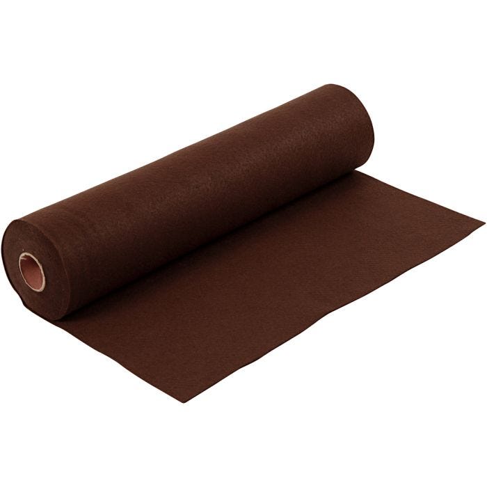 Hobbyvilt, B: 45 cm, dikte 1,5 mm, 180-200 gr, bruin, 5 m/ 1 rol