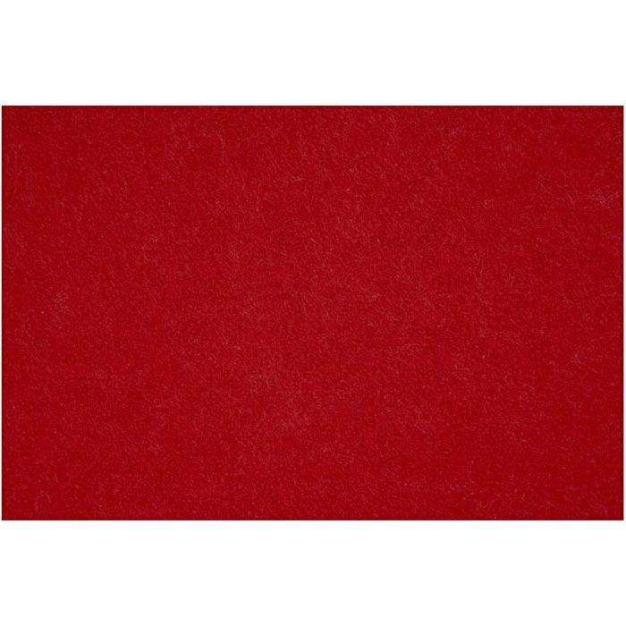 Hobbyvilt, vel 42x60 cm, dikte 3 mm, antiek rood, 1 vel