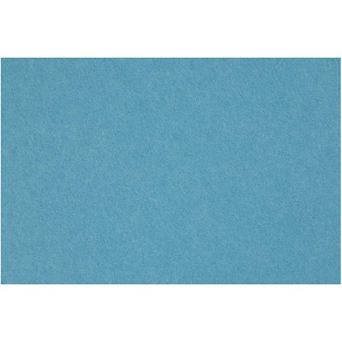 Hobbyvilt, vel 42x60 cm, dikte 3 mm, turquoise, 1 vel