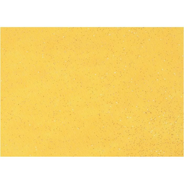 Hobbyvilt, A4, vel 210x297 mm, dikte 1 mm, geel, 10 vel/ 1 doos