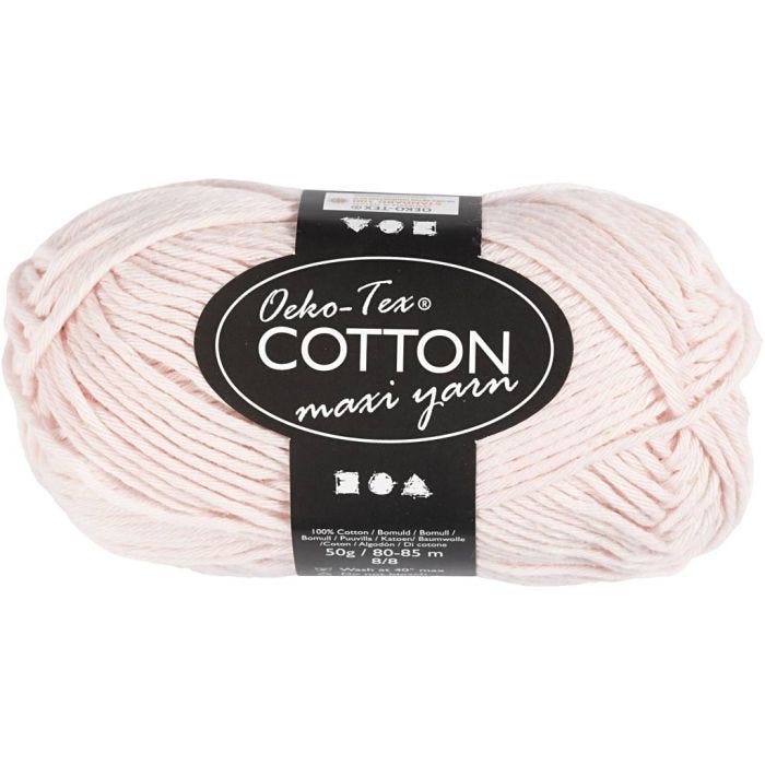 Katoengaren, afm 8/8, L: 80-85 M, dusty rose, 50 gr/ 1 bol
