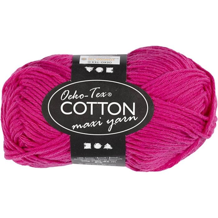Katoengaren, afm 8/8, L: 80-85 M, roze, 50 gr/ 1 bol