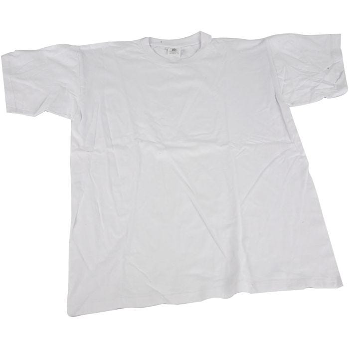 T-shirts, B: 48 cm, afm small, ronde hals, 145 gr, wit, 1 stuk