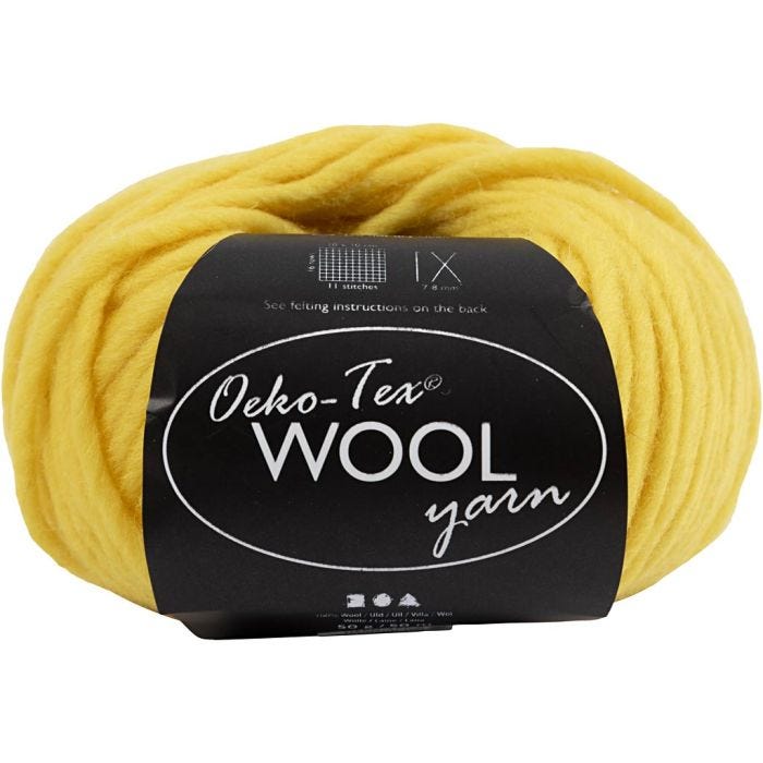 Wolgaren, L: 50 M, geel, 50 gr/ 1 bol