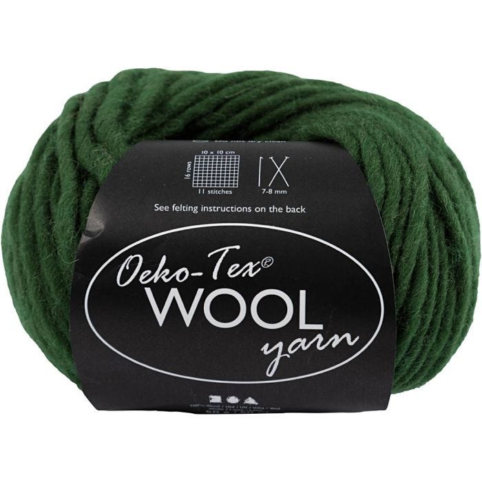 Wolgaren, L: 50 M, groen, 50 gr/ 1 bol