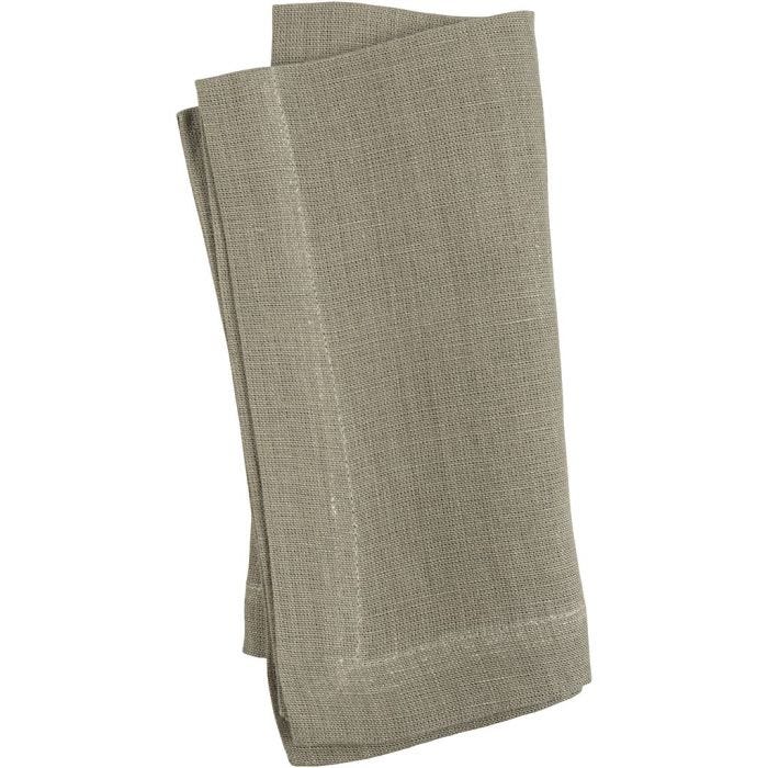 Stoffen servet, afm 42x42 cm, 185 gr, dusty groen, 2 stuk/ 1 doos