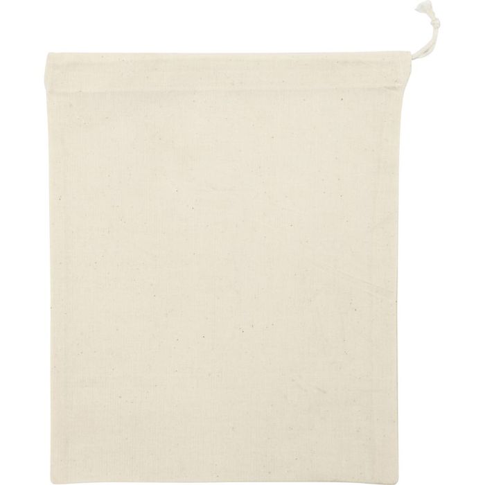 Stoffen tas, afm 21x25 cm, 110 gr, licht naturel, 5 stuk/ 1 doos