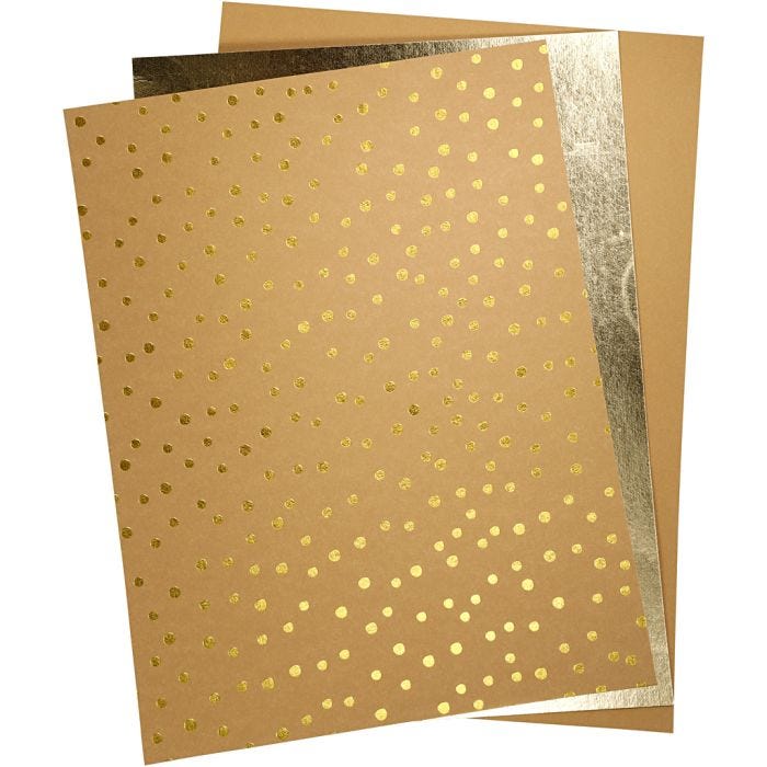 Faux Leather Papier, vel 21x27,5+21x28,5+21x29,5 cm, dikte 0,55 mm, unikleurig,met folie,bedrukt, 3 vel/ 1 doos