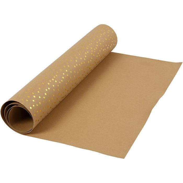 Faux Leather Papier, B: 50 cm, unikleurig,met folie, 350 gr, lichtbruin, goud, 1 m/ 1 rol