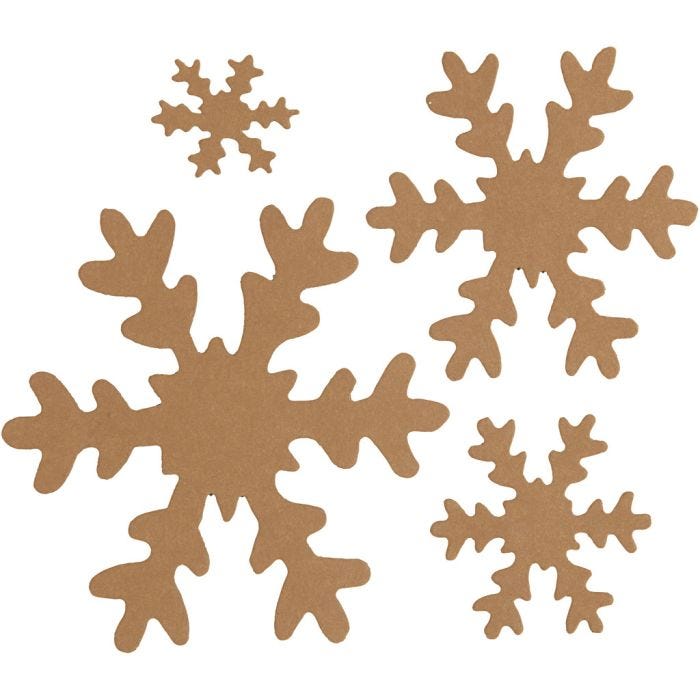 Sneeuwvlok, d 3+5+8+10 cm, 350 gr, 16stuk/ 1 doos